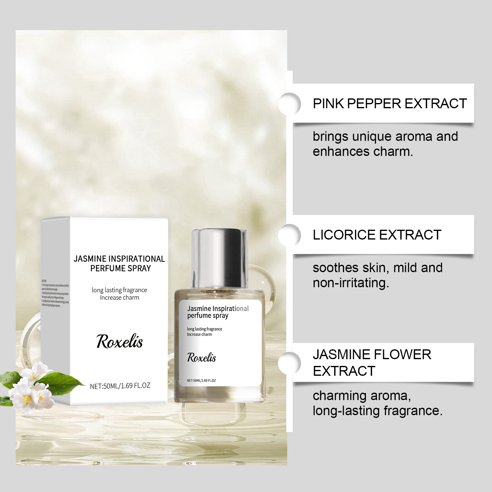 50ml Jasmine Perfume Spray - A - Perfume Fragrance Enhancer recensie en prijs