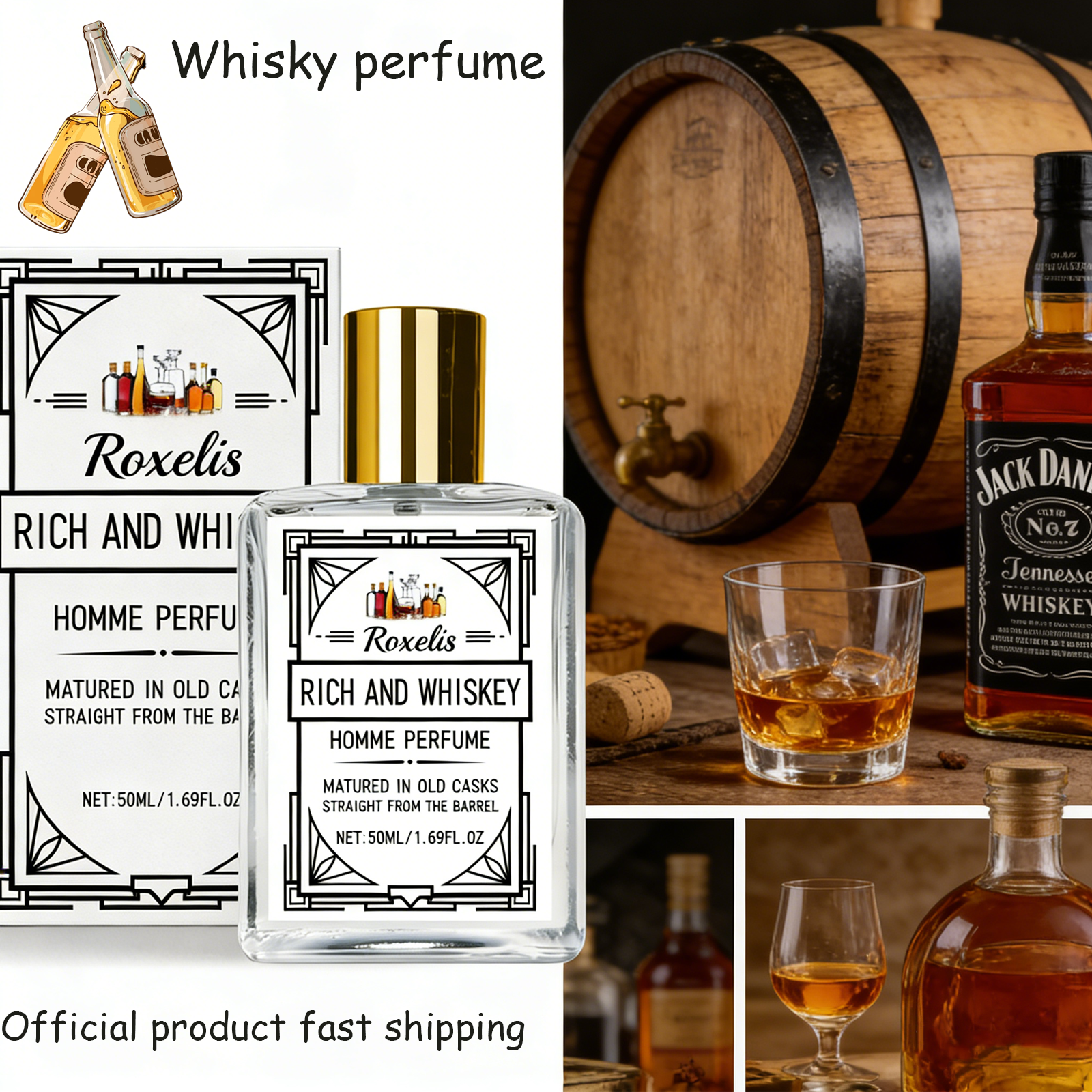 Roxelis 50ml Charm Whisky Men' - You Perfume Fragrance recensie en prijs