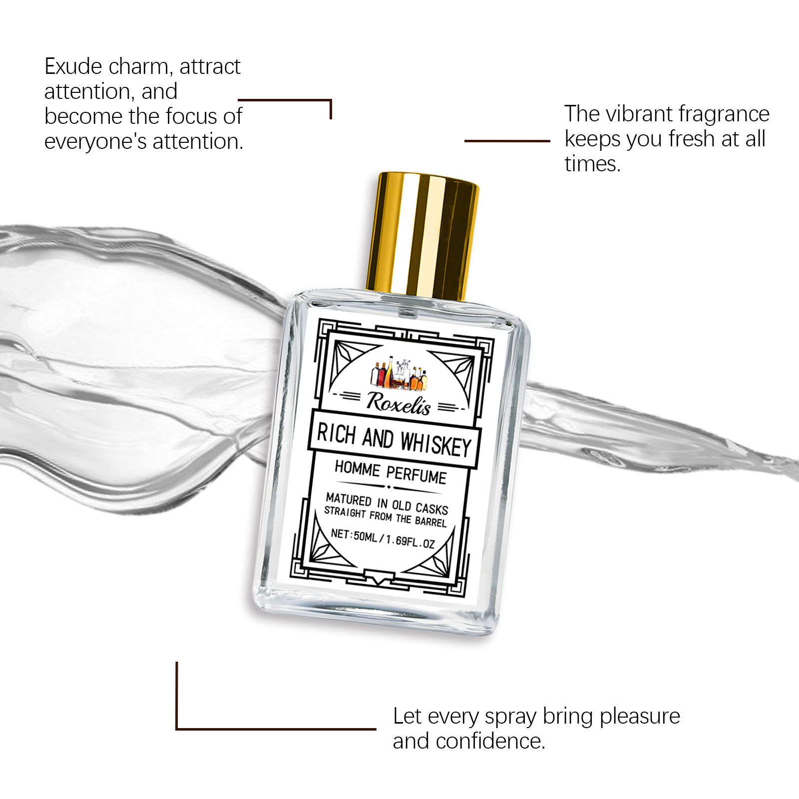 Roxelis 50ml Charm Whisky Men' - You Perfume Fragrance recensie en prijs